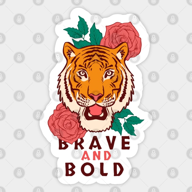 Brave and Bold Sticker by Ravensdesign